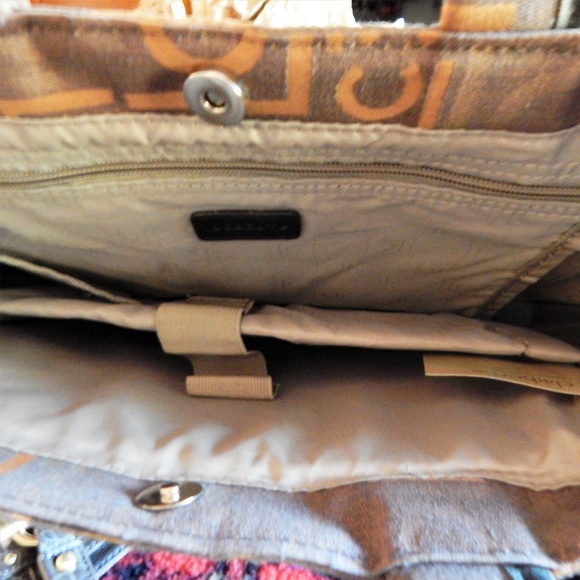 Claiborne Tote bag NWT weekend travel Brown Lap top Section DISCOUNT SHIPPING! - Picture 4 of 9